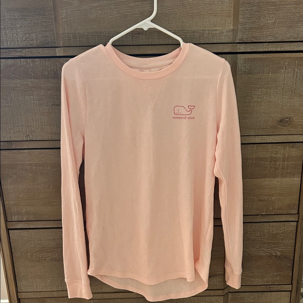 Vineyard Vines Light Pink Waffle Long Sleeve